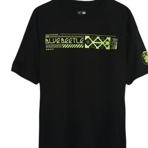 Boys T-shirt  Black and yellow neon graphics T-shirt GAP 8T NWT BLUE BEETLE